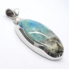 Load image into Gallery viewer, Peruvian Opalina Pendant | Oval Cabochon | 925 Sterling Silver Setting | Uplift and protect the Heart | Connect Heaven and Earth | Peaceful Power | Spiritual Silence  Creativity | Expression | Genuine Gems from Crystal Heart Melbourne Australia since 1986