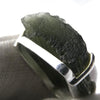 Moldavite Pendant | Raw Natural Moldavite Nugget | 925 Sterling Silver Bezel Setting | Open Back | Natural Green Obsidian | CZ Republic | Intense Personal Heart Transformation | Scorpio Stone | Genuine Gems from Crystal Heart Melbourne Australia since 1986