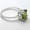 Peridot Ring | Faceted Oval | Beautiful Clear Apple Green | Bright 925 Sterling Silver | Solid Claw setting | Open Backs | US Ring Size 6 | 8 |  9 | 10 | Genuine Gems from Crystal Heart Melbourne Australia since 1986