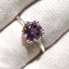 Load image into Gallery viewer, Amethyst Ring | Faceted Round | 925 Sterling Silver | US Size 6, 8, 9,1 0 |  Genuine Gems from Crystal Heart Melbourne Australia since 1986