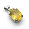 Heliodor Pendant  |Yellow Golden Beryl Faceted | Faceted Oval | Quality Bezel setting | 925 Sterling Silver | Energise Vitalize Healthy Male Energy | Healing Generosity Achievement | Leo Stone | Genuine Gems from Crystal Heart Melbourne Australia since 1986