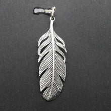 Load image into Gallery viewer, Feather Pendant | 925 Sterling Silver | Beautifully detailed silver Feather Pendant. Very Lifelike. 17 mm wide, drop 55 mm | Crystal Heart Australia since 1986