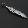 Feather Pendant | 925 Sterling Silver | Beautifully detailed silver Feather Pendant. Very Lifelike. 17 mm wide, drop 55 mm | Crystal Heart Australia since 1986