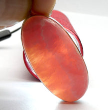 Load image into Gallery viewer, Rhodochrosite Pendant | Rich Salmon Red white inclusions | translucent | 925 Sterling Silver Setting with open back | Deep compassion, wish fulfillment | Genuine Gems from Crystal Heart Melbourne Australia since 1986