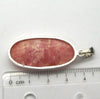 Rhodochrosite Pendant | Rich Salmon Red white inclusions | translucent | 925 Sterling Silver Setting with open back | Deep compassion, wish fulfillment | Genuine Gems from Crystal Heart Melbourne Australia since 1986