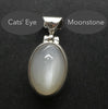 Moonstone Pendant | Cats' Eye Feldspar | Chatoyancy | 925 Sterling Silver | Cancer Libra Scorpio | Genuine Gems from Crystal Heart Melbourne Australia 1986