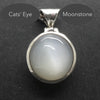 Moonstone Pendant | Cats' Eye Feldspar | Chatoyancy | 925 Sterling Silver | Cancer Libra Scorpio | Genuine Gems from Crystal Heart Melbourne Australia 1986