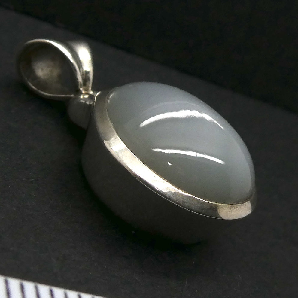 Moonstone Pendant | Cats' Eye Feldspar | Chatoyancy | 925 Sterling Silver | Cancer Libra Scorpio | Genuine Gems from Crystal Heart Melbourne Australia 1986