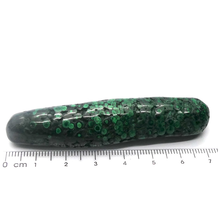 Malachite Healing Massage Wand I Natural Finger, light surface polish | detox | feminine power | Genuine Gemstones Crystal Heart Melbourne est.1986