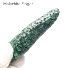 Load image into Gallery viewer, Malachite Healing Massage Wand I Natural Finger, light surface polish | detox | feminine power | Genuine Gemstones Crystal Heart Melbourne est.1986