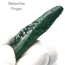 Load image into Gallery viewer, Malachite Healing Massage Wand I Natural Finger, light surface polish | detox | feminine power | Genuine Gemstones Crystal Heart Melbourne est.1986