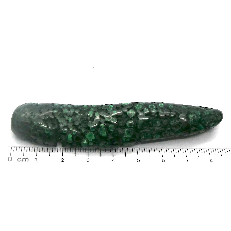 Malachite Healing Massage Wand I Natural Finger, light surface polish | detox | feminine power | Genuine Gemstones Crystal Heart Melbourne est.1986