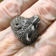 Load image into Gallery viewer, Wolf&#39;s Head Ring | 925 Sterling Silver | Life like fine detail | Crystal Heart Melbourne since 1986  | Fenrir | Shaman | Shapeshifter | Lupus