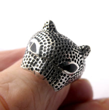 Load image into Gallery viewer, Jaguar Head Ring | 925 Sterling Silver | Power with Grace | Cleanse negative thoughts | Crystal Heart Melbourne since 1986  | Shaman | Medicene man