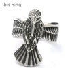 Ibis Ring | 925 Sterling Silver | Animal Totem | Thoth | US Size 7 | Crystal Heart Melbourne 1986  | Shaman | Shapeshifter 
