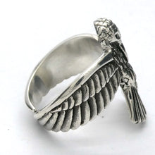 Load image into Gallery viewer, Ibis Ring | 925 Sterling Silver | Animal Totem | Thoth | US Size 7 | Crystal Heart Melbourne 1986  | Shaman | Shapeshifter 
