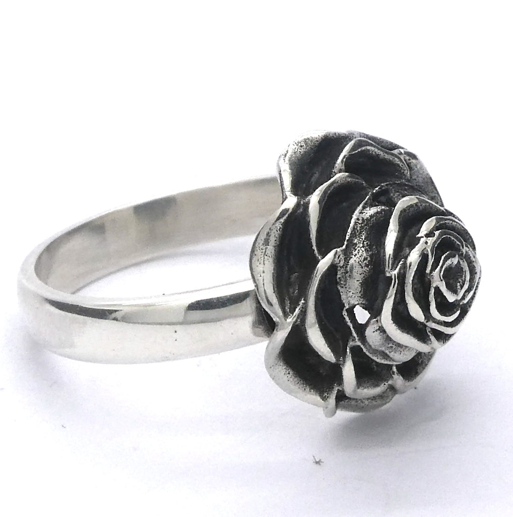 Rose Ring | 925 Sterling Silver | Love Totem | US Size 8.25 | AUS size Q | Crystal Heart Melbourne  since 1986  