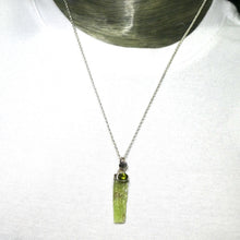 Load image into Gallery viewer, Kyanite Pendant | Lime Green Raw Crystal | Facrted Peridot | 925 Silver | Uplift Protect Clarify | Genuine Gems at Crystal Heart Melbourne Australia est. 1986