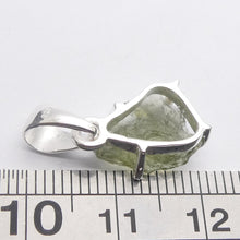 Load image into Gallery viewer, Moldavite Pendant | Raw Nugget | 925 Silver | Natural Green Obsidian | Intense Heart Transformation | Genuine Gems from Crystal Heart Melbourne Australia 1986