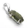 Moldavite Pendant | Raw Nugget | 925 Silver | Natural Green Obsidian | Intense Heart Transformation | Genuine Gems from Crystal Heart Melbourne Australia 1986