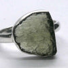 Raw Natural Moldavite Ring | 925 Sterling Silver | Open back | US Size 9 | Aus Size R1/2 | Intense Heart Transformation | Crystal Heart Melbourne since 1986