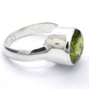 Peridot Ring | Large Faceted Round | A Grade | 925 Sterling Silver | US Size 9.75 | AUS Size T | Leo Stone | Crystal Heart Melbourne Australia since 1986