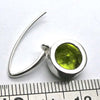 Peridot Earrings | Faceted Round | 925 Sterling Silver | Bezel Set, Designer Hooks |Joyful Heart Prosperity | Genuine Gems Crystal Heart Australia since 1986