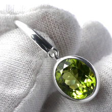 Load image into Gallery viewer, Peridot Earrings | Faceted Ovals | 925 Sterling Silver | Bezel Set, Designer Hooks |Joyful Heart Prosperity | Genuine Gems Crystal Heart Australia since 1986