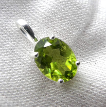 Load image into Gallery viewer, Peridot Pendant | Dainty Faceted Ovals | 925 Sterling Silver|  Prong Set | Overcome nervous tension | Joyful Heart | Crystal Heart Melbourne Australia Est 1986