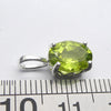 Peridot Pendant | Dainty Faceted Ovals | 925 Sterling Silver|  Prong Set | Overcome nervous tension | Joyful Heart | Crystal Heart Melbourne Australia Est 1986