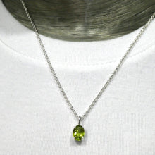 Load image into Gallery viewer, Peridot Pendant | Dainty Faceted Ovals | 925 Sterling Silver|  Prong Set | Overcome nervous tension | Joyful Heart | Crystal Heart Melbourne Australia Est 1986