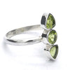 Peridot Ring | Faceted Stones | 925 Sterling Silver| US Size 7.5 | AUS Size O1/2 | Overcome nervous tension | Joyful Heart | Crystal Heart Melbourne est 1986