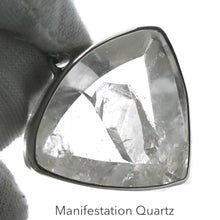 Load image into Gallery viewer, Manifestion Quartz Pendant | Teardrop Cabochon | Superior 925 Sterling Silver Setting | Genuine Gems from Crystal Heart Melbourne Australia since 1986