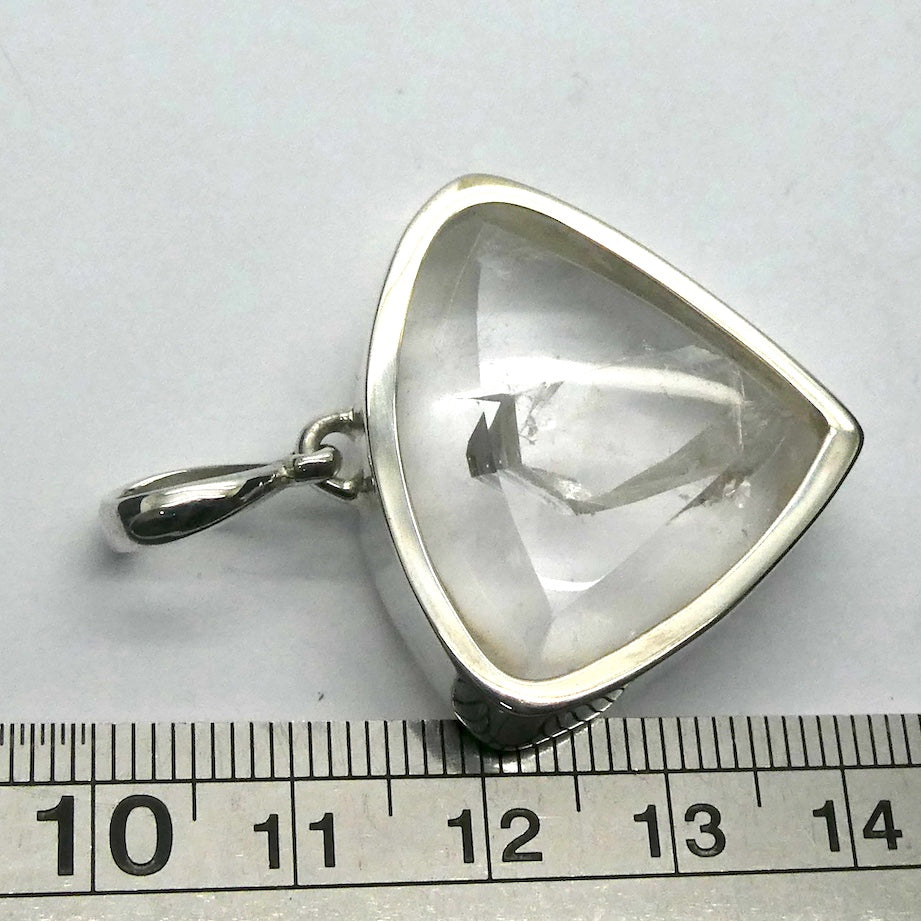 Manifestion Quartz Pendant | Teardrop Cabochon | Superior 925 Sterling Silver Setting | Genuine Gems from Crystal Heart Melbourne Australia since 1986