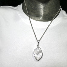 Load image into Gallery viewer, Manifestation Quartz Pendant, Freeform Cabochon, 925 Sterling Silver