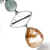 Aquamarine, Golden Healers Quartz, Tourmaline Quartz  Pendant  | 925 Sterling Silver  | Genuine Gems from Crystal Heart Melbourne Australia since 1986
