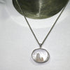 Manifestation Quartz Pendant, Oval Cabochon, 925 Sterling Silver