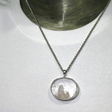 Load image into Gallery viewer, Manifestation Quartz Pendant, Oval Cabochon, 925 Sterling Silver