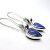  Lapis Lazuli Earrings | Carved puff Hearts | Lovely Colour  | 925 Sterling Silver | Royal Blue | Genuine gems from Crystal Heart Melbourne Australia since 1986