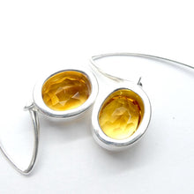 Load image into Gallery viewer, Honey Citrine Gemstone Earrings | Faceted Ovals | AAA Grade | 925 Sterling Silver  | Genuine Gems from Crystal Heart Melbourne Australia since 1986
