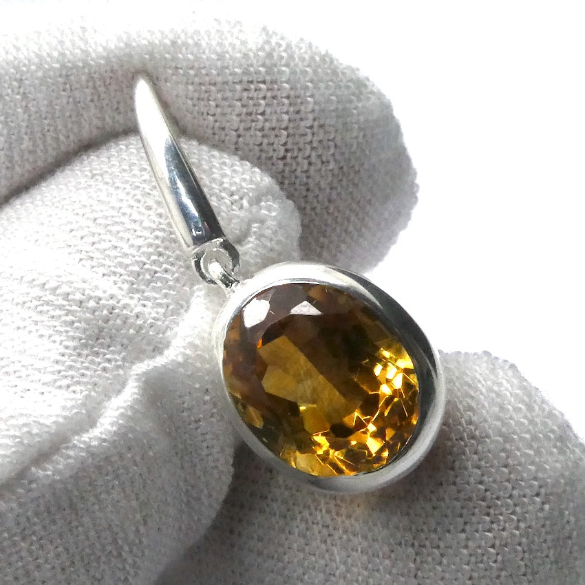 Honey Citrine Gemstone Earrings | Faceted Ovals | AAA Grade | 925 Sterling Silver  | Genuine Gems from Crystal Heart Melbourne Australia since 1986
