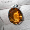 Citrine Gemstone Pendant | Faceted AAA Oval | Deep natural honey | 925 Sterling Silver  | Genuine Gems from Crystal Heart Melbourne Australia since 1986
