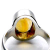 Citrine Gemstone Ring | Faceted AAA Oval | Deep natural honey | 925 Sterling Silver | US 8.25 | AUS Q | Genuine Gems from Crystal Heart Melbourne Australia since 1986
