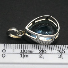 Load image into Gallery viewer, Blue Topaz Pendant | Flawless Faceted Teardrop | 925 Sterling Silver | Uplift Spirit | Clear Mental Fatigue | Crystal Heart Melbourne Australia since 1986