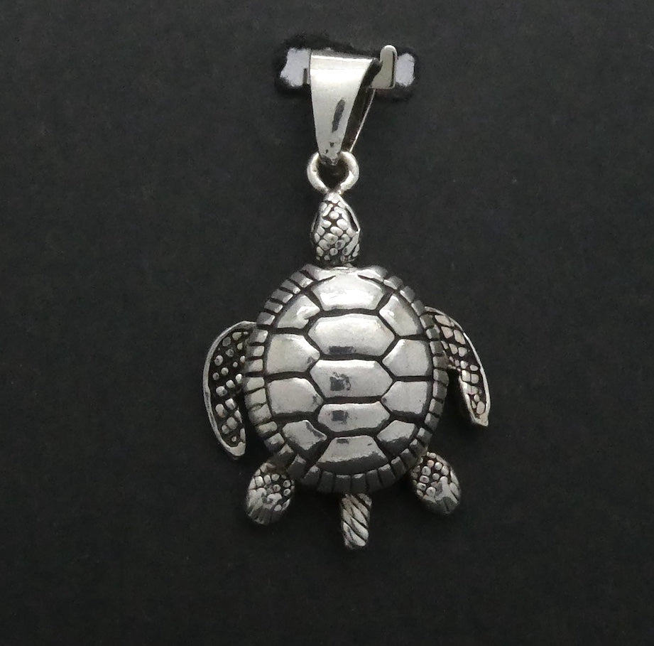 Turtle Pendant | 925 Sterling Silver | Moving Limbs | Crystal Heart Melbourne Australia since 1986