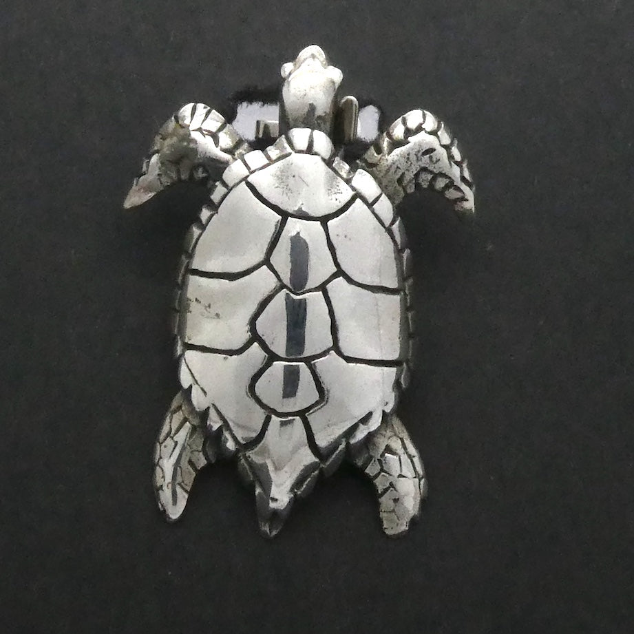 Loggerhead Turtle Pendant | 925 Sterling Silver | Crystal Heart Melbourne Australia since 1986