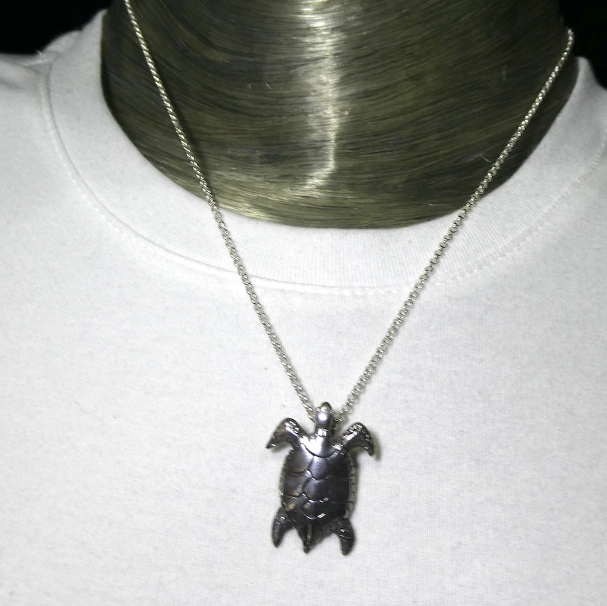 Loggerhead Turtle Pendant | 925 Sterling Silver | Crystal Heart Melbourne Australia since 1986