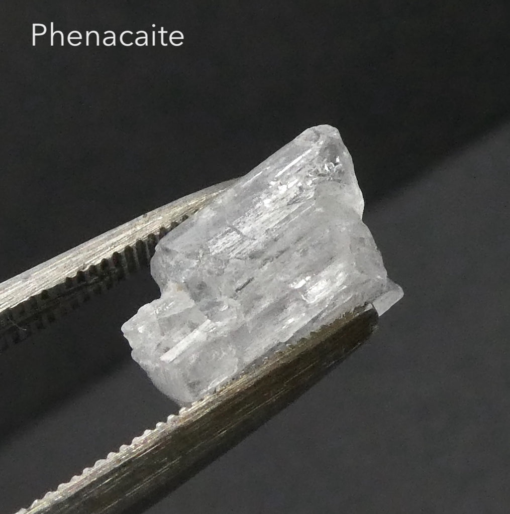 Phenacite Specimen | sm. clear crystal  | Rare Beryllium Silicate | Portal Stone | Explore different dimensions | Genuine Gems Crystal Heart Australia est 1986