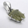 Moldavite Pendant | Raw Nugget | 925 Silver | Natural Green Obsidian | Intense Heart Transformation | Genuine Gems from Crystal Heart Melbourne Australia 1986