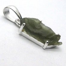 Load image into Gallery viewer, Moldavite Pendant | Raw Nugget | 925 Silver | Natural Green Obsidian | Intense Heart Transformation | Genuine Gems from Crystal Heart Melbourne Australia 1986